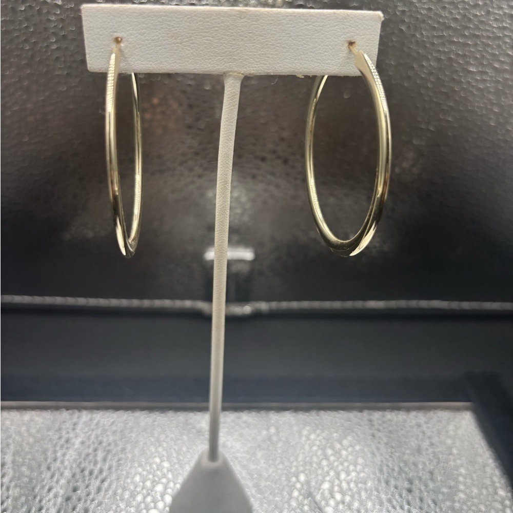 Elegant Gold Large Hoop Earrings